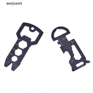 weijiaott Outdoor Multi-function Tool Card Opener Keychain With Multi-purpose Gadgets Tool WT