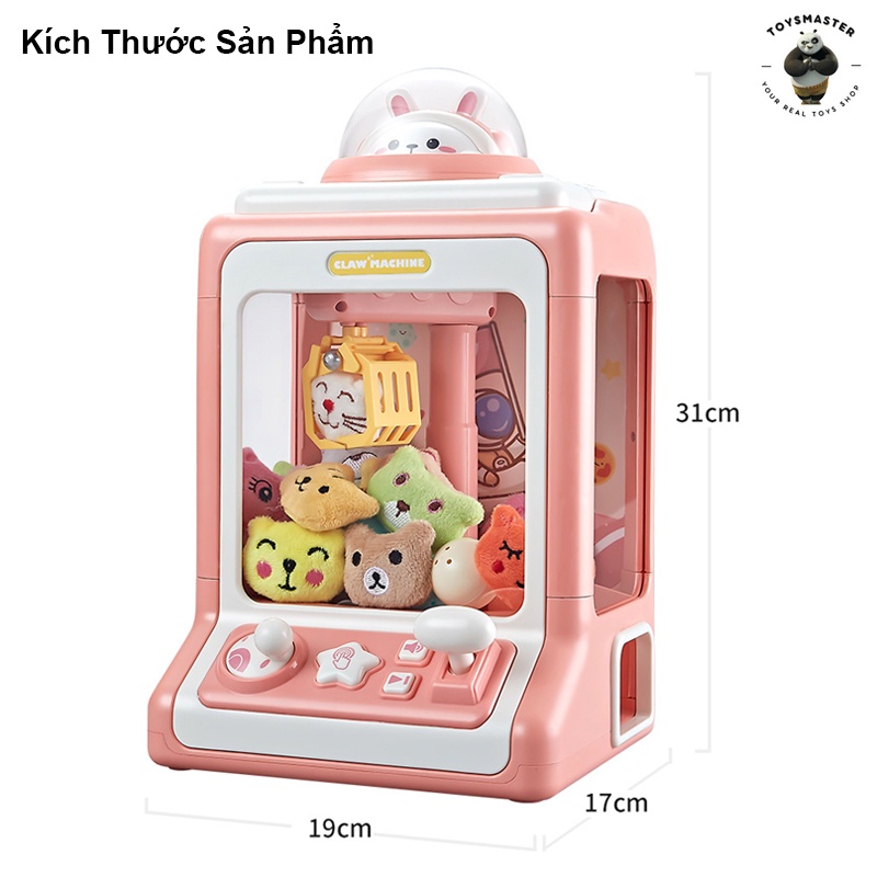 Máy Gắp Thú Mini Rabbit Claw Machine Dành Cho Bé Kích Thước Lớn Kèm 10 Thú Bông,10 Bóng.Có Nhạc,Đèn