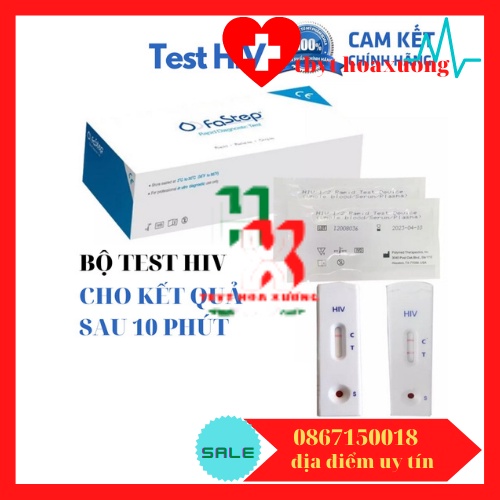 [Cao Cấp] Que Thử Nhanh HIV Tại Nhà FASTEP HIV 1/2 1 kit chính xác 99,9%