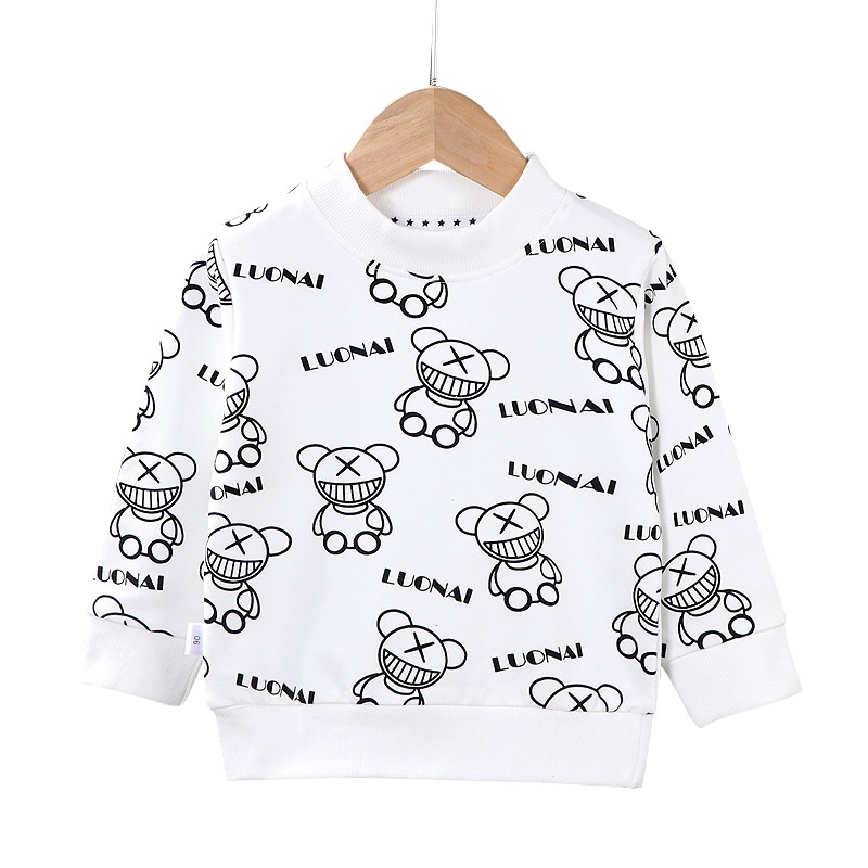 Áo Thun Tay Dài Bằng Cotton Trơn Thời Trang Mùa Thu Dành Cho Trẻ Em 2283