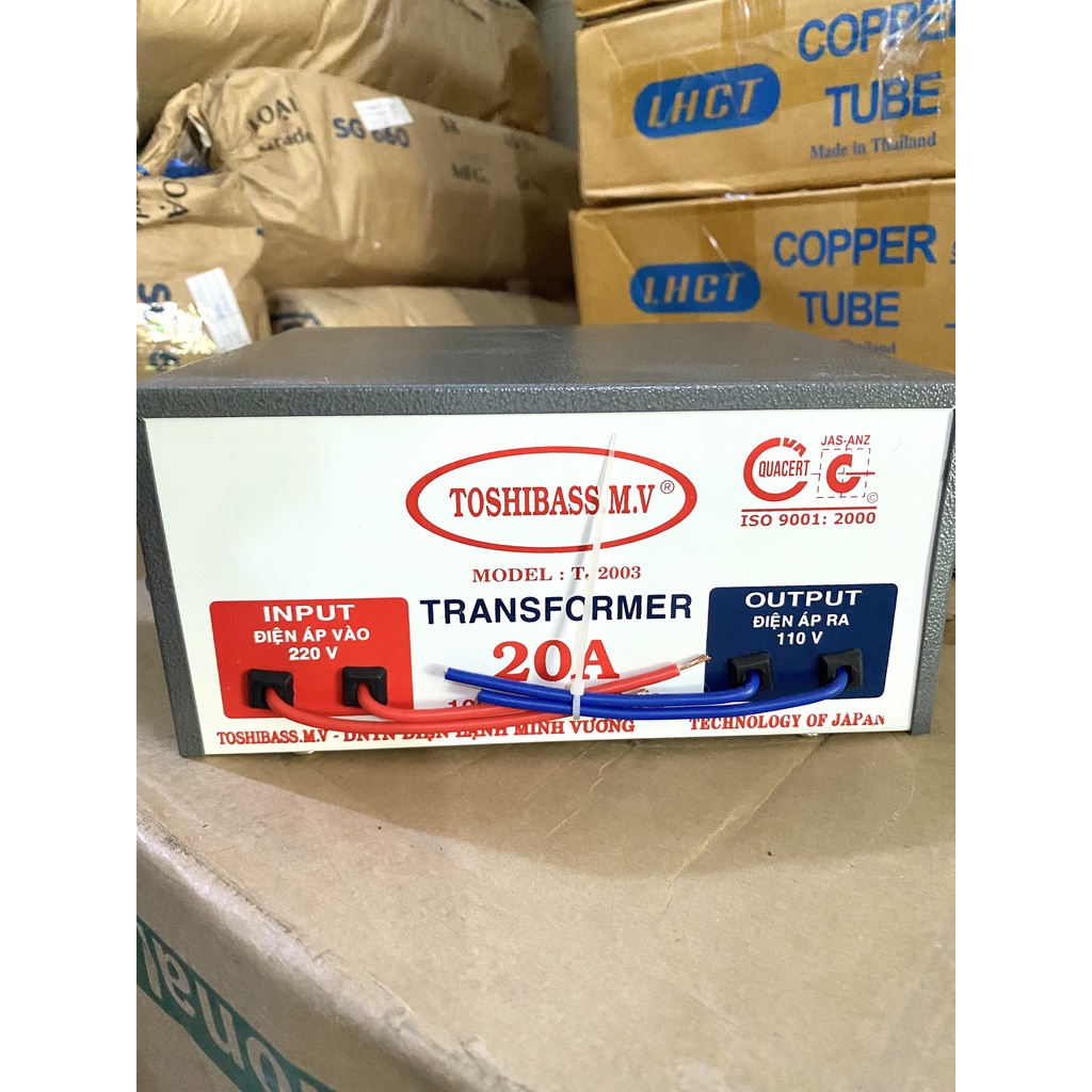(VTĐL)Biến thế Toshibass 20A 100% dây đồng