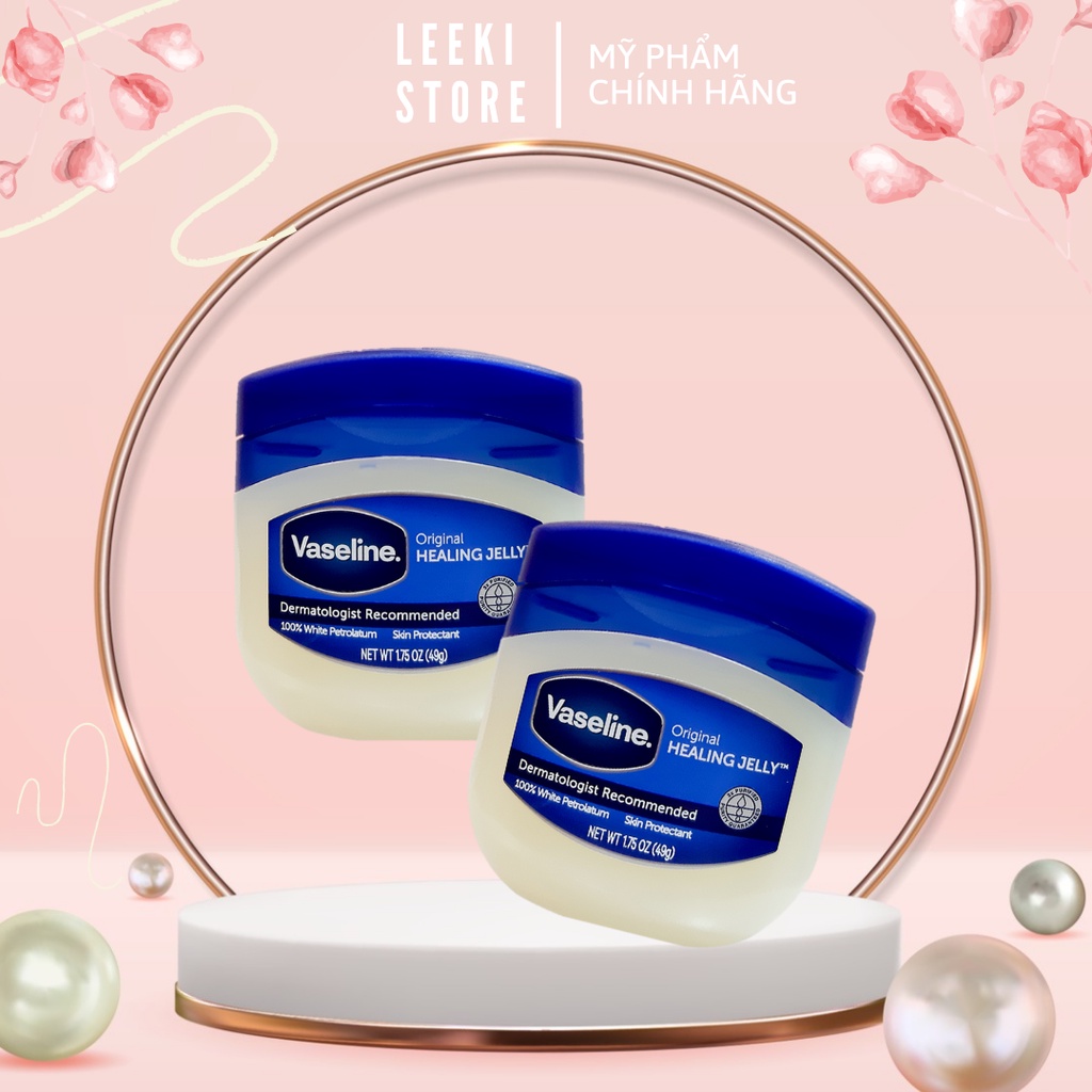 Sáp dưỡng ẩm Vaseline - Dưỡng ẩm da, chống nẻ, dưỡng môi an toàn 100% Pure Petroleum Jelly Original Mỹ 49g