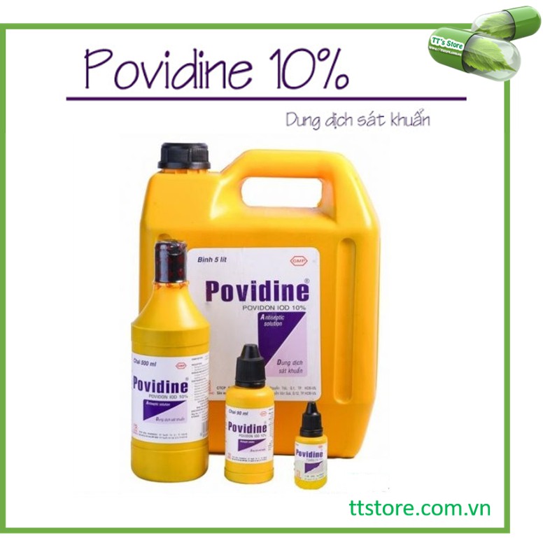 Dung dịch dùng ngoài POVIDINE 10% 5 lít Pharmedic [povidine, betadine, betadin]