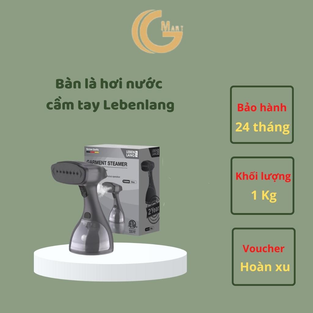 Bàn là hơi nước cầm tay/ Bàn ủi hơi nước cầm tay Lebenlang chính hãng Đức 1500W