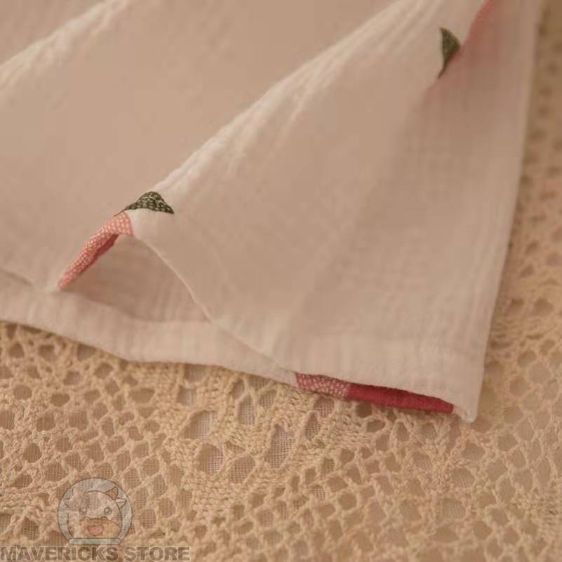 Bộ Đồ Ngủ Ngắn Tay Phong Cách kimono Nhật Bản Cho Nữ