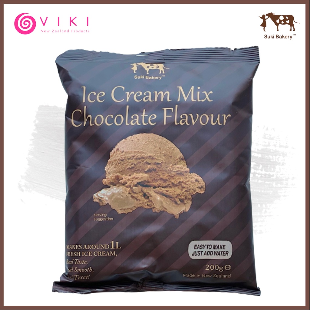 Bột Làm Kem - Bột Làm Kem New Zealand Hương Chocolate Suki Bakery gói 200g