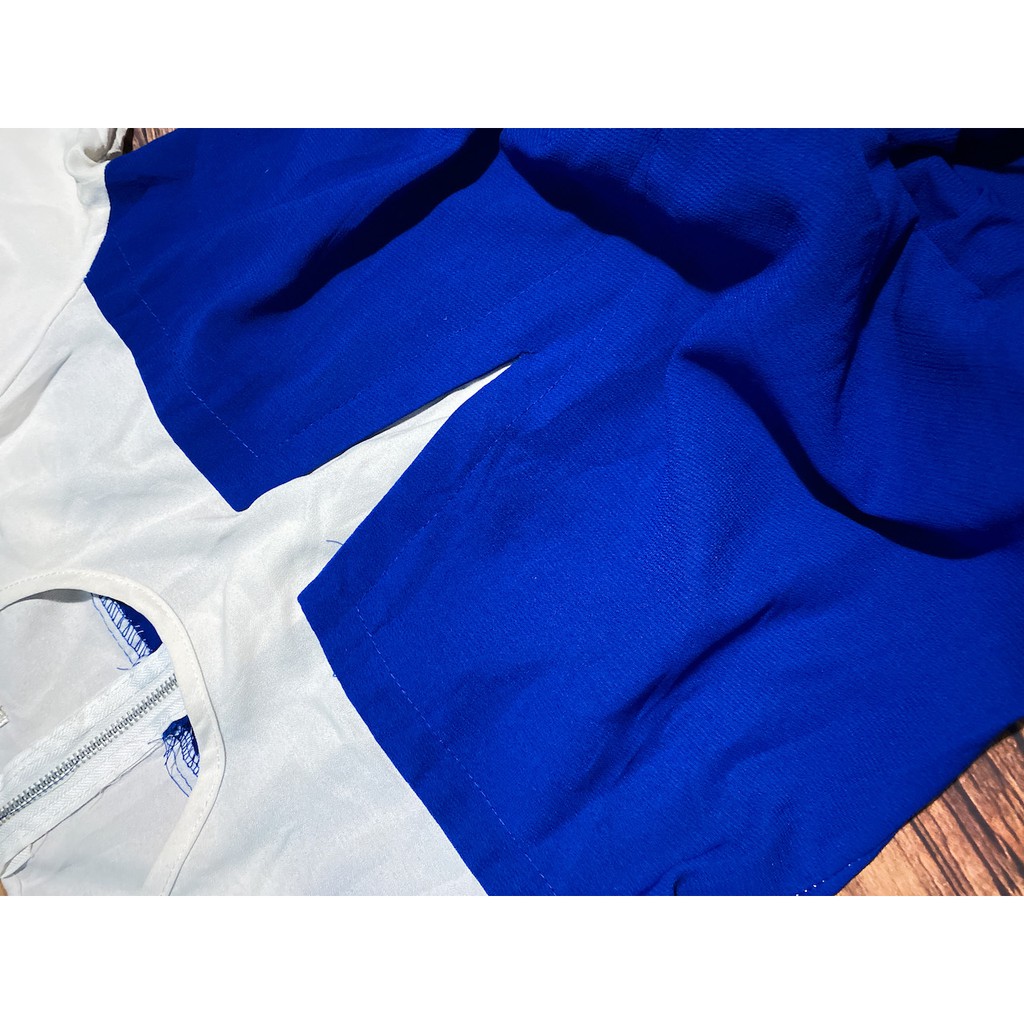Jumpsuit Xanh trắng