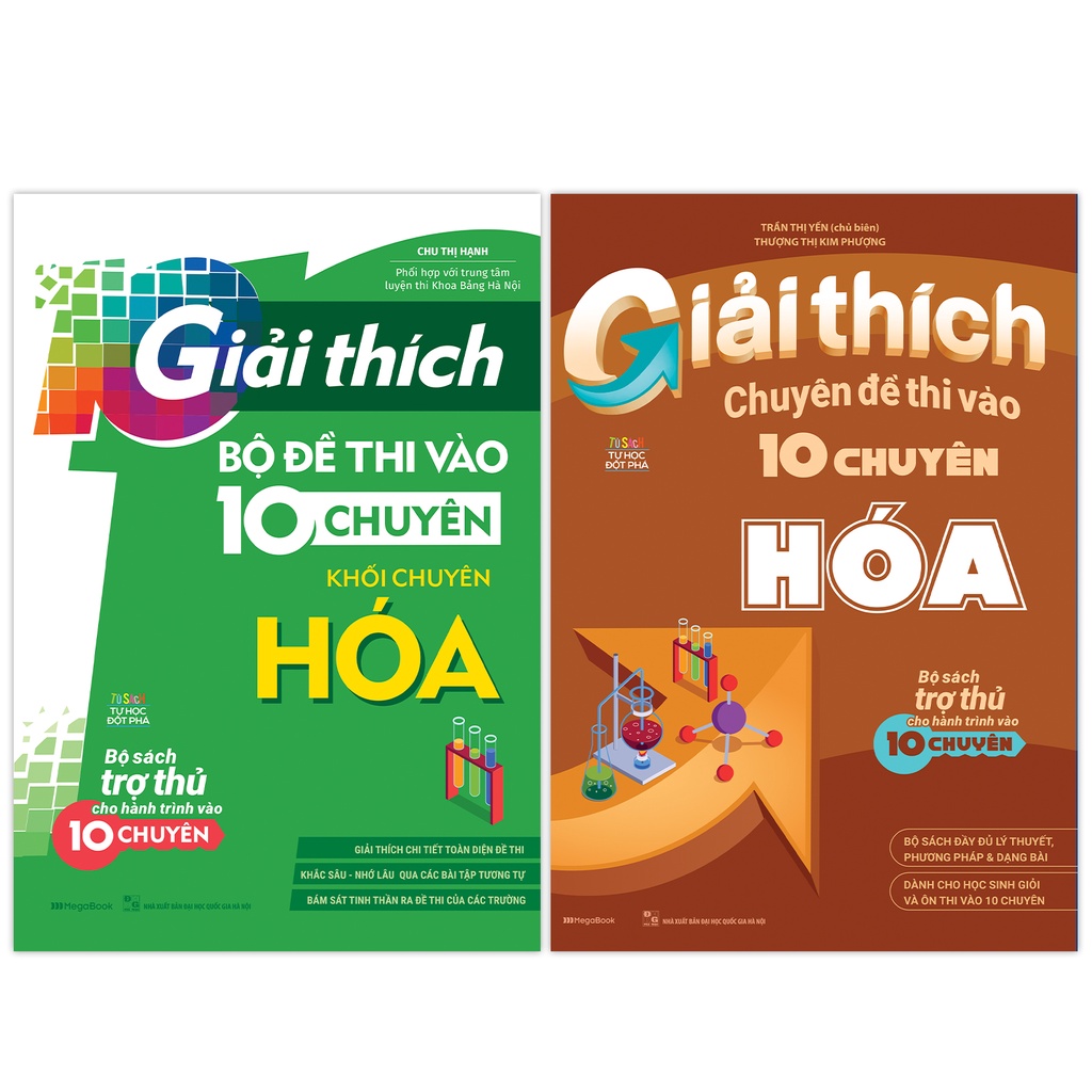 Sách Combo Giải Thích Chuyên Đề Và Đề Thi Vào 10 - Khối Chuyên Hóa - MGB