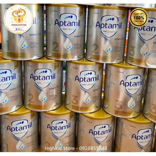 Hàng cty có tem phụ - Sữa Aptamil Profutura Úc 900g số 1, 2, 3,4 chính hãng