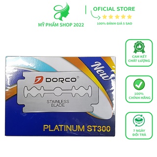 Hộp 100 lưỡi dao lam dorco st300 lưỡi cạo êm ái giảm kích ứng da