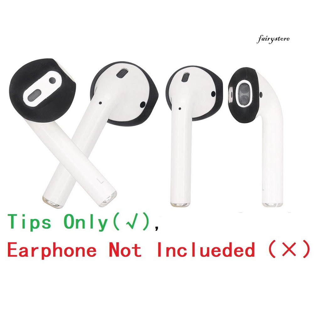 Set 2 Cặp Nút Silicon Siêu Mỏng Bảo Vệ Tai Nghe Airpods