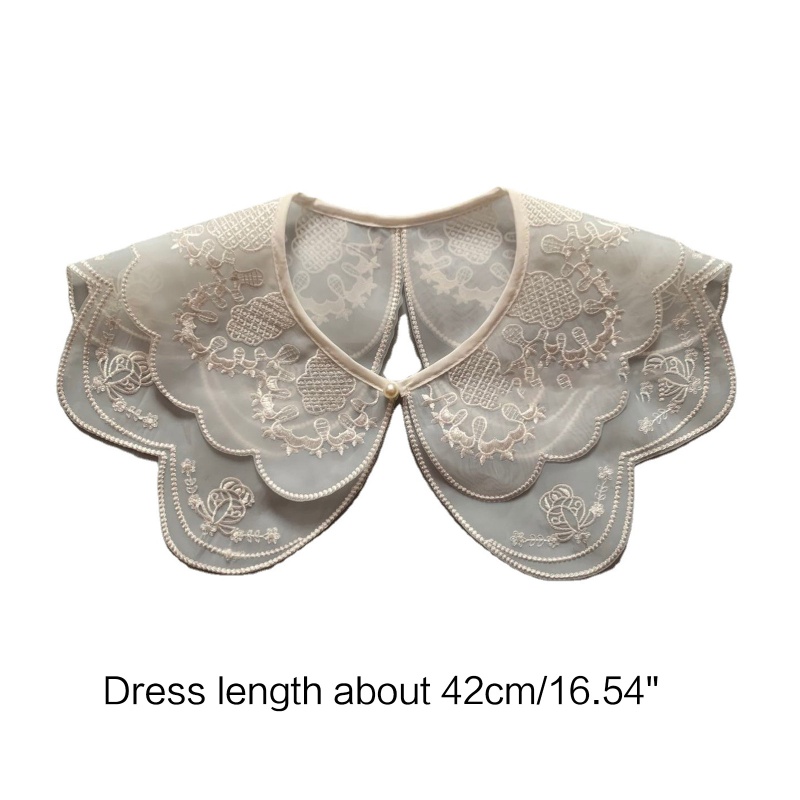 Cổ Áo Giả Thêu Họa Tiết Phong Cách Hán Phục Xinh Xắn