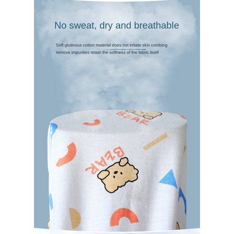 Bộ Áo Liền Quần Tam Giác Bằng Vải Cotton In Họa Tiết Hoạt Hình Dễ Thương Cho Bé Trai Và Gái 0-24 Tháng Tuổi