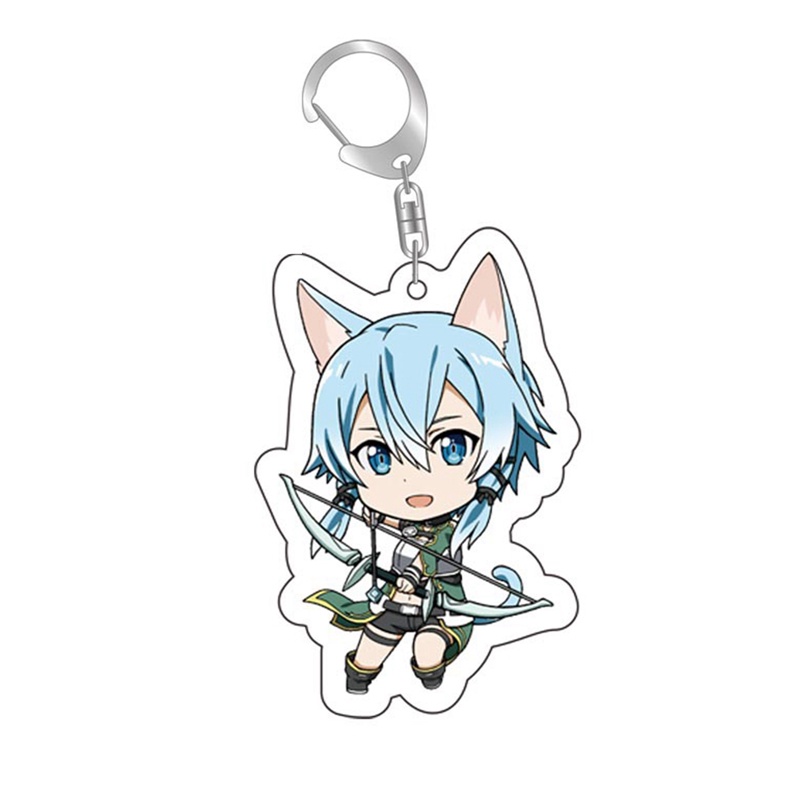 Tmdbyx Móc Khóa Hình Sword Art Online Kirito Asuna Yuuki Asuna Asada Shino Q