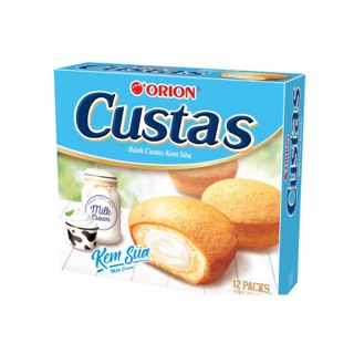 Bánh custard kem sữa hộp 12c