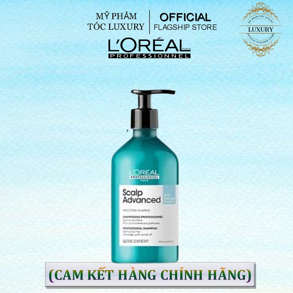 Dầu Gội Cân Bằng Dưỡng Chất Và Độ Ẩm Cho Da Đầu Nhờn Scalp Advanced Anti-Gras Oiliness - Loreal Professionnel