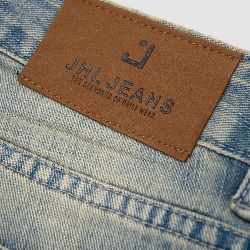 Quần jeans xanh dáng suông Selected JHL 28215-3 Washe Blue Loose