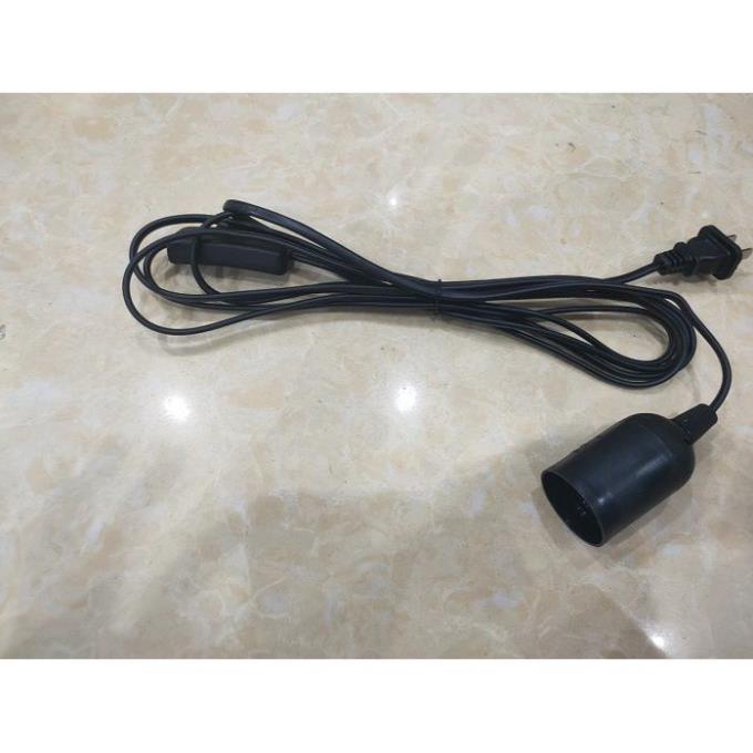 Bộ 3 Đui đèn E27 liền dây 2 mét có công tắc