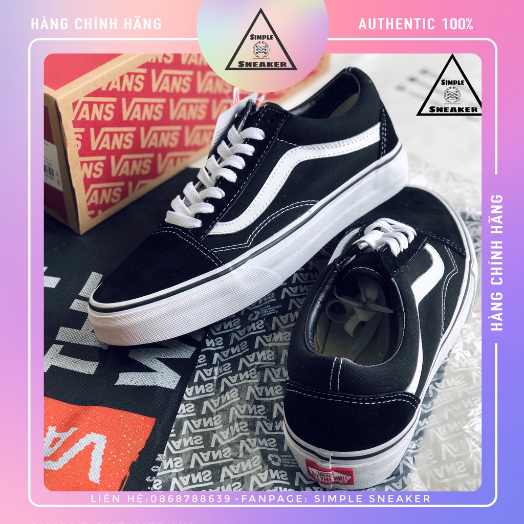 Giày Vans FREESHIPVans Old Skool Classic Black Chính Hãng - Giày Vans OS Đen Chuẩn Auth [VANSREAL]