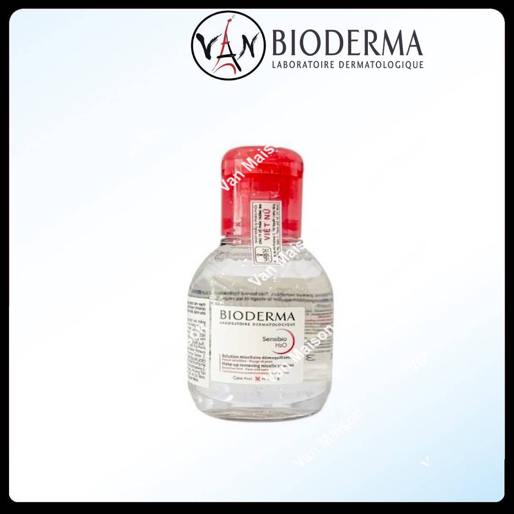 Nước tẩy trang bioderma sebium sensibio xanh hồng da dầu nhờn mụn 100ml 500ml