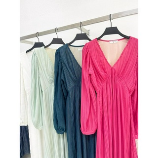 AfterBefore Đầm maxi ly cổ tim nhiều màu