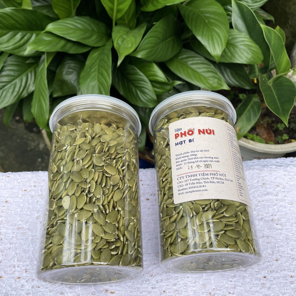 Nhân Bí Xanh Ấn Độ Tiệm Phố Núi 500g, Hạt Dinh Dưỡng Cho Người Ăn Kiêng