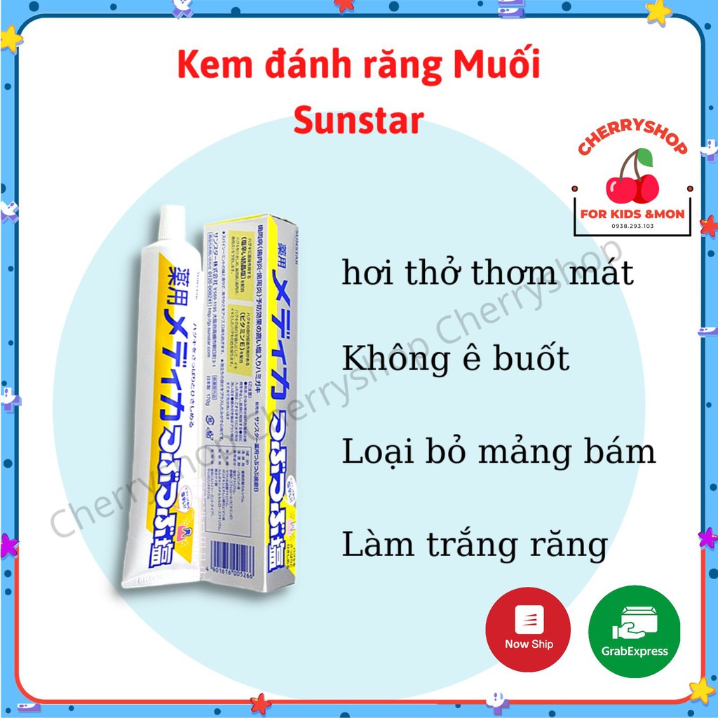 KEM ĐÁNH RĂNG MUỐI SUNSTAR 170gr