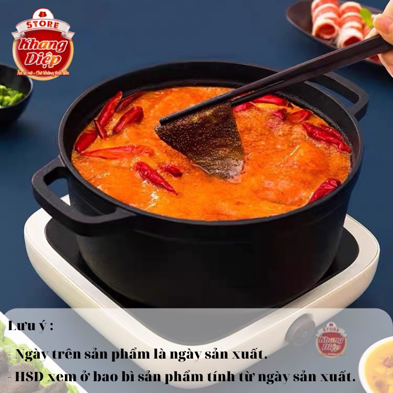 Gia vị lẩu Hadilao cốt lẩu Hadilao đủ vị cốt lẩu cay tê thái tomyum cà chua trường thọ tiêu xanh