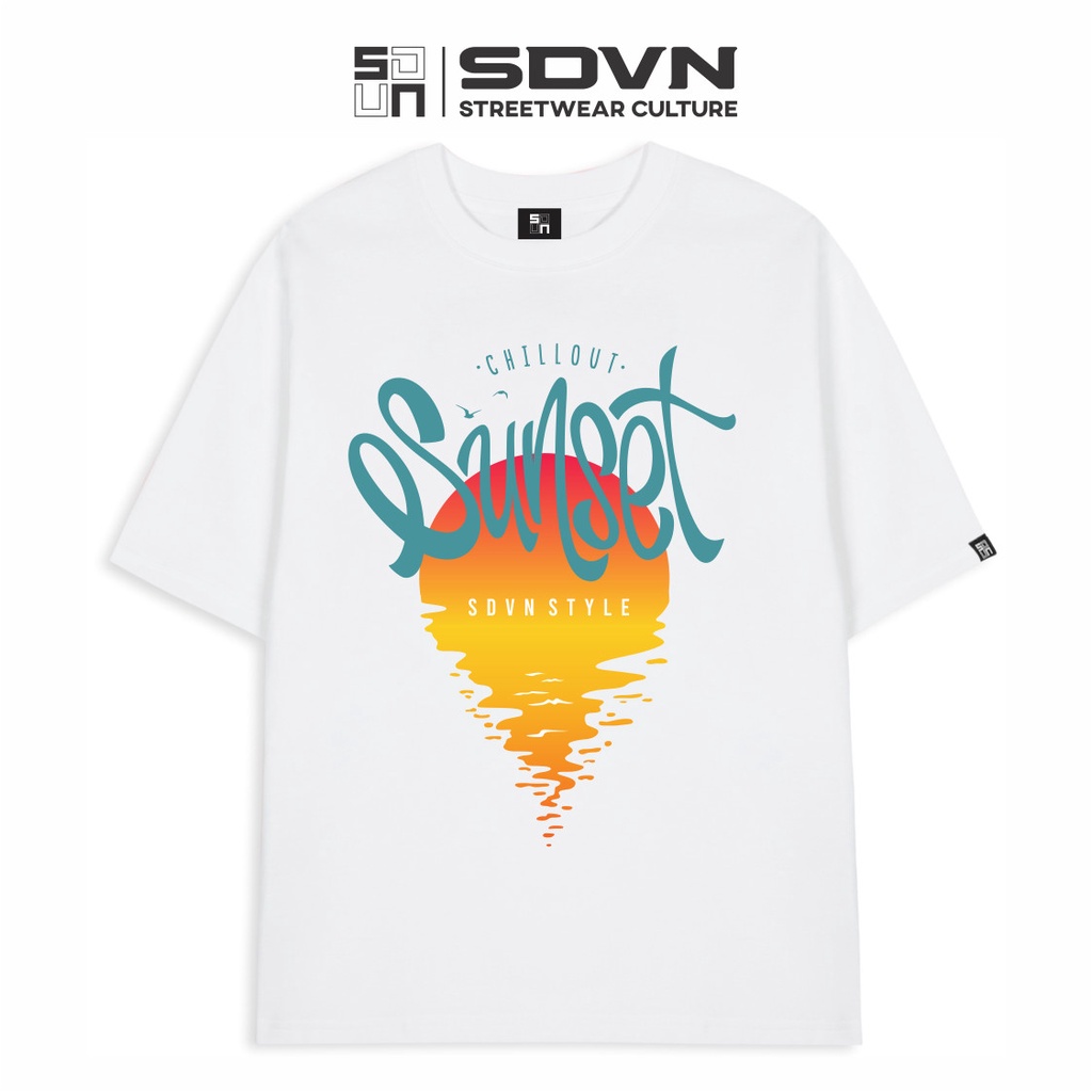 Áo Thun Unisex Nam Nữ Form Rộng SDVN SUNSET