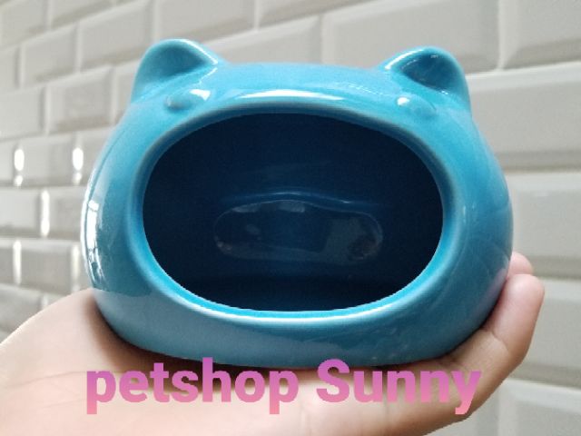 Nhà ngủ sứ mèo ngang size lớn 12x9 (vừa 1 bear)