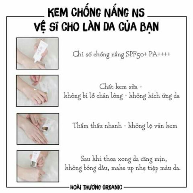 Kem chống nắng Sun Cream NS