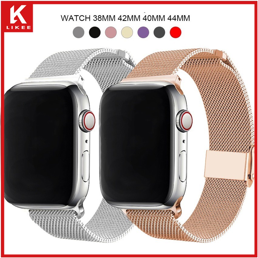 Dây Đeo Bằng Thép Không Gỉ Sang Trọng Cho Đồng Hồ Thông Minh Apple Watch Series 7 6 SE 5 4 3 2 1 45mm 41mm 42mm 38mm 40mm 44mm