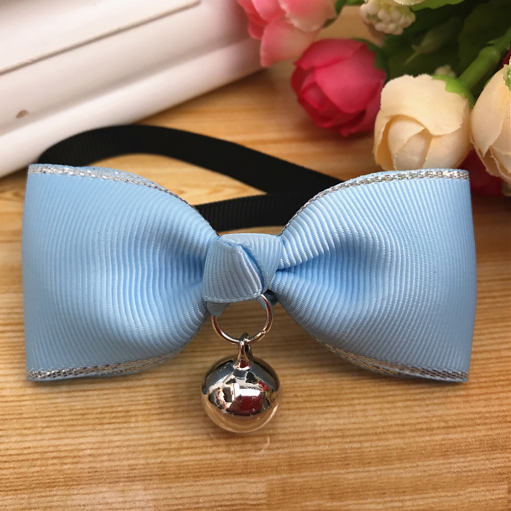 Vòng cổ hình nơ có chuông dễ thương cho thú cưng