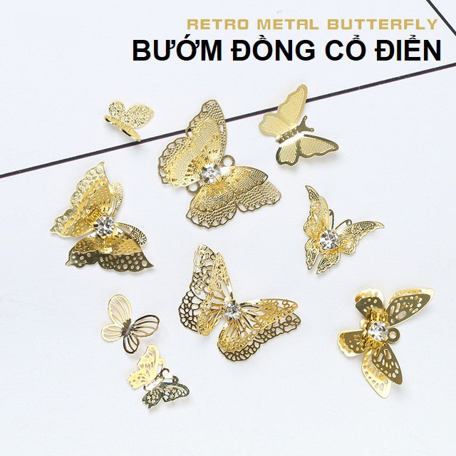 Charm bướm đính móng CB01