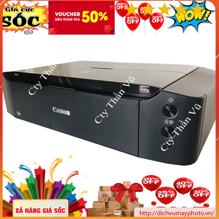 Máy in phun màu mới 100% khổ in A3 mã canon iP 8770 in đẹp máy 6 màu mực có in wifi hàng có bảo hành hỗ trợ tốt INECO