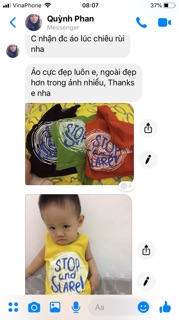 Áo ba lỗ cực đẹp cho bé trai/gái