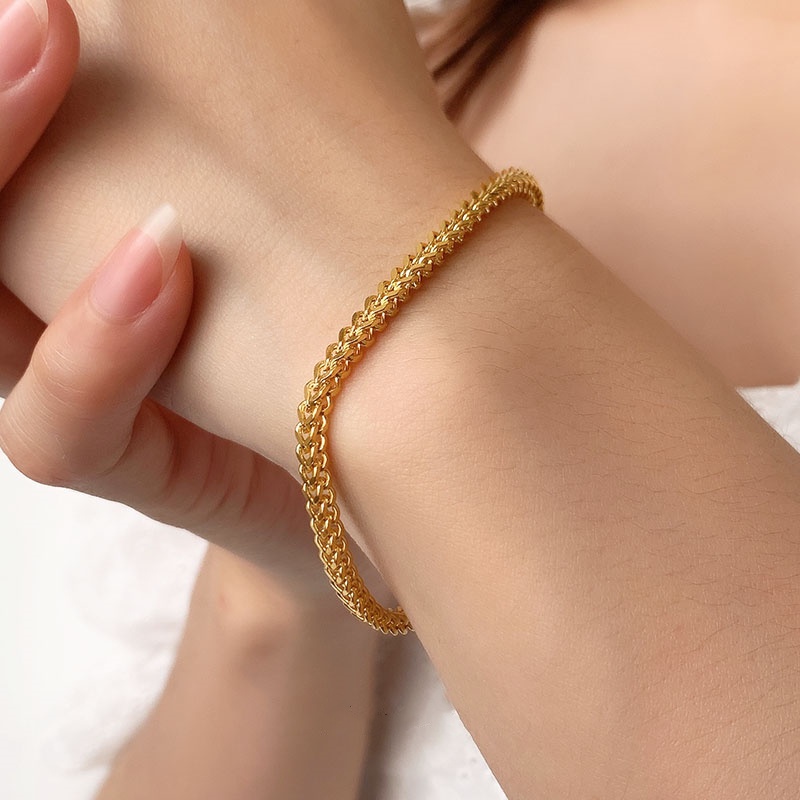 Vòng Đeo Tay Bằng Thép Không Gỉ S004 Không Gây Dị Ứng Hợp Thời Trang Cho Cặp Đôi