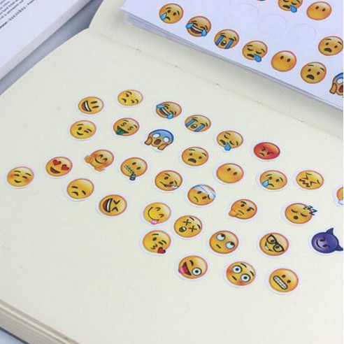 Set 6 tấm Sticker mặt cười - Văn Phòng Phẩm Sáng Tạo