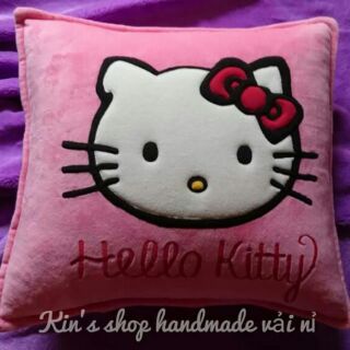 Combo Vải lông nhung, bông gòn và phụ liệu handmade may gối handmade, đồ chơi bằng vải  an toàn cho bé