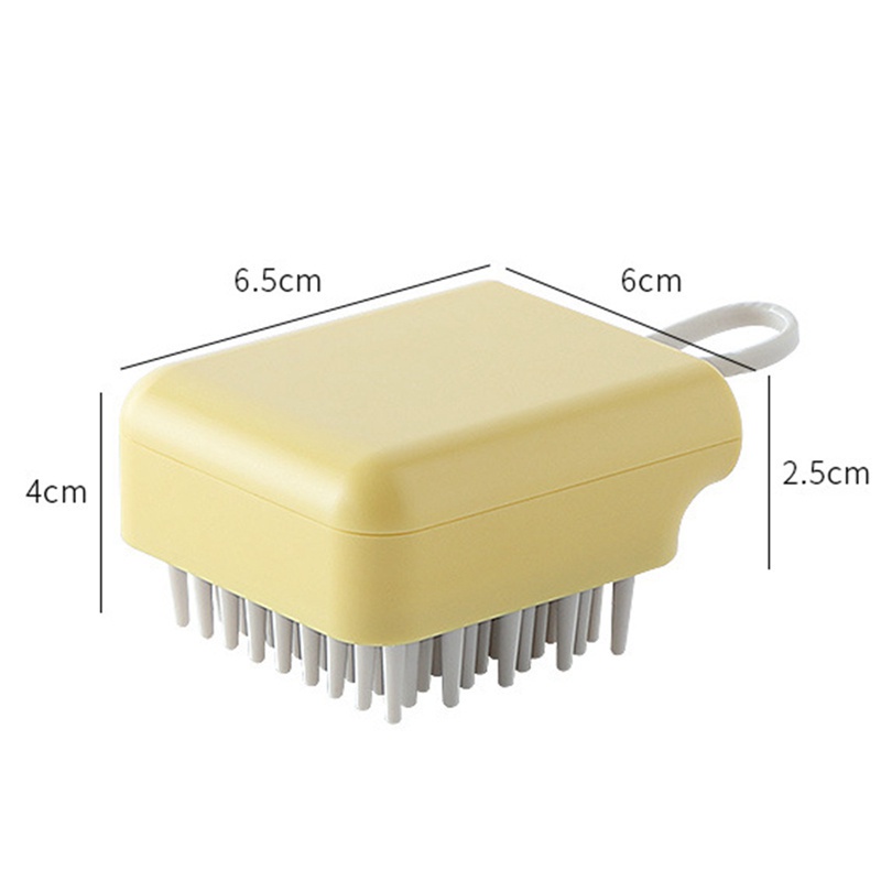 [Hàng mới về] Bàn chải silicon mềm giúp mát xa da đầu