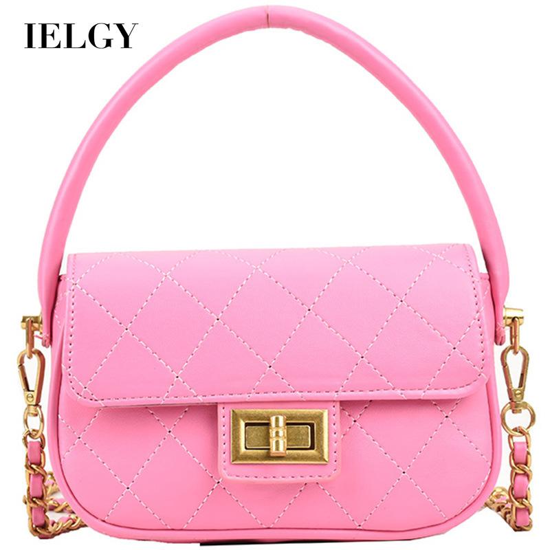 Túi đeo chéo IELGY họa tiết hình thoi thời trang dành cho nữ