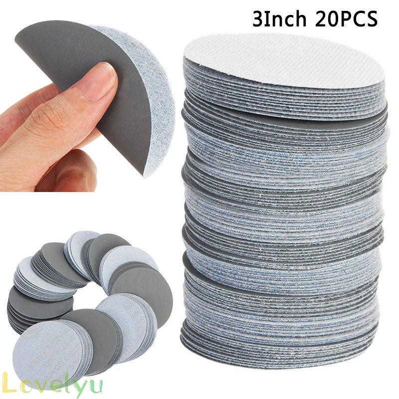 Set 20 miếng giấy nhám đánh bóng 40-3000 grit tùy chọn tiện lợi