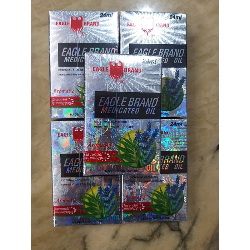 DẦU GIÓ CON Ó EAGLE BRAND MEDICATED OIL 24ML CỦA SINGAPORE