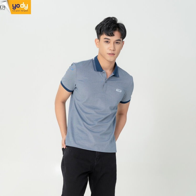 Áo polo nam Yody phông tay ngắn vải cotton mắt chim co giãn 4 chiều, form dáng trẻ trung - thanh lịch - APM3299 | BigBuy360 - bigbuy360.vn