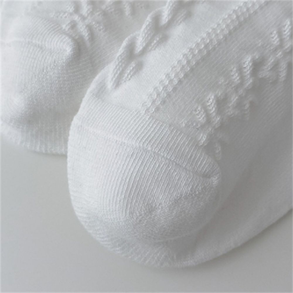 Đôi vớ cotton phối ren đính nơ phong cách lolita dành cho nữ