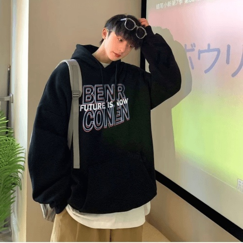 Áo hoodie In Chữ Phong Cách Nhật Bản Thời Trang Cao Cấp Cho Nam Size M-5XL