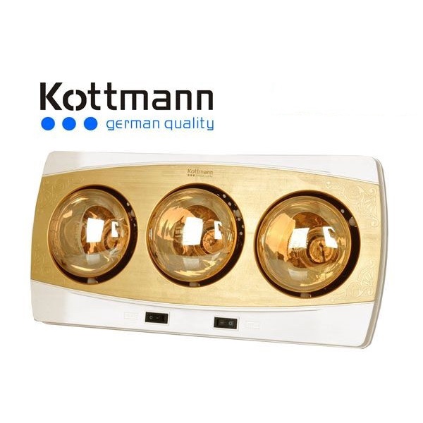 Đèn sưởi Kottmann K2B-H | K3B-H | K2B-Q | K3B-Q | K2B-HW-G - Tặng găng tay cao su tự nhiên Lock