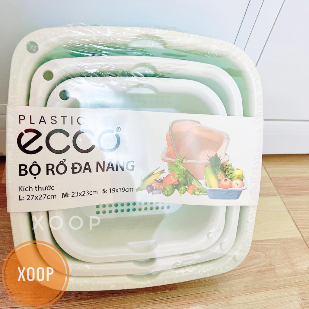 Sale !!! Bộ rổ đa năng 6 món kèm chậu nhựa cao cấp Ecco  shop phúc yến