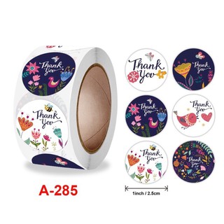 Set 500 tem dán sticker thank you mẫu ngẫu nhiên