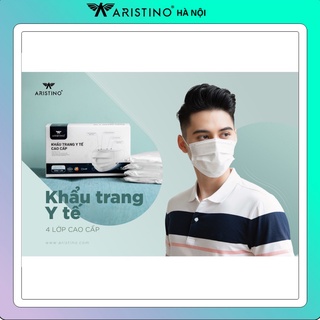 Khẩu Trang Y Tế kháng khuẩn Aristino chính hãng 4 lớp cao cấp màu trắng an toàn tiệ thumbnail